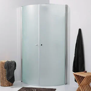 Classic afrundet brusehjørne 195×90 frost