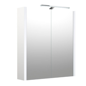 Clara spejlskab 60x65 med eludtag og LED lys 5485 1