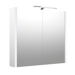 Clara spejlskab 75x65 med eludtag og LED lys 5488