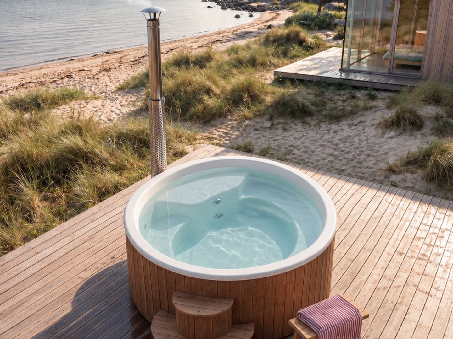 Kattegat Vildmarksbad - hvid - Billede 3